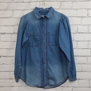 American Eagle Denim Button-Up Shirt
